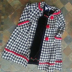 Black Velvet Dress w Matching Coat *Size 3T